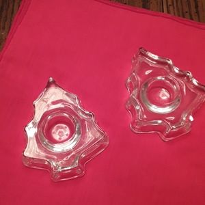 Mikasa Christmas Tree Candlesticks